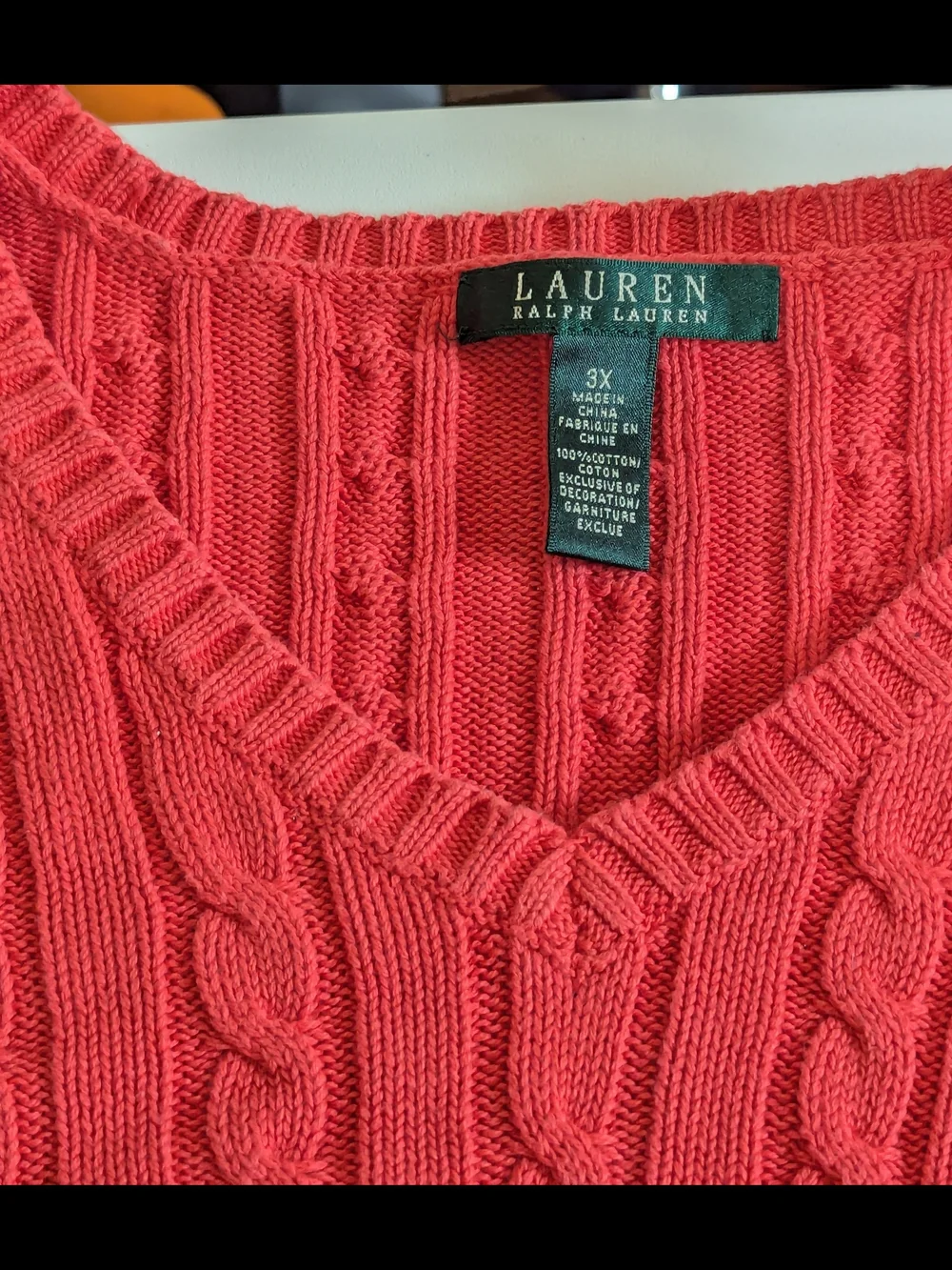 Cotton V-Neck Plus Siz